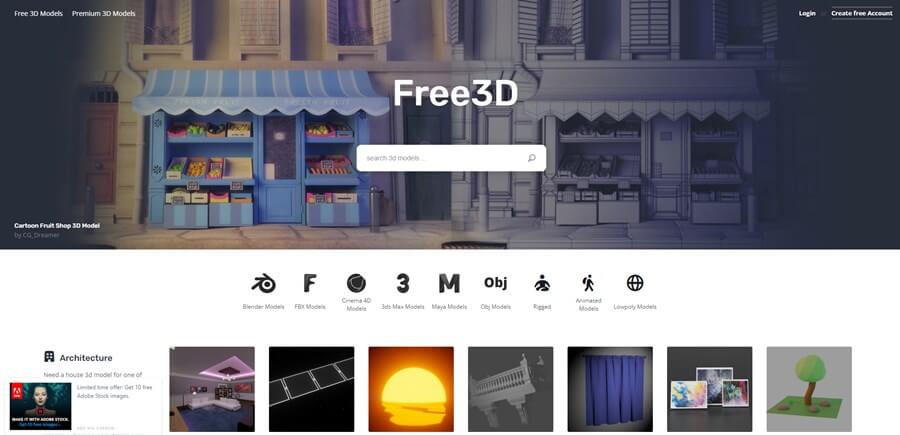 10 Best Websites to Download Free 3D Models  High Quality  - 22