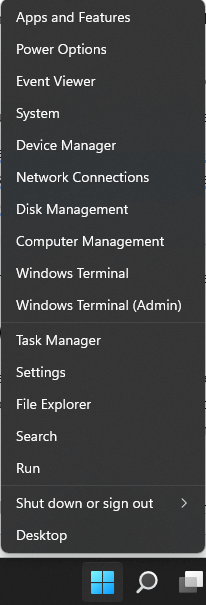 start menu device manager
