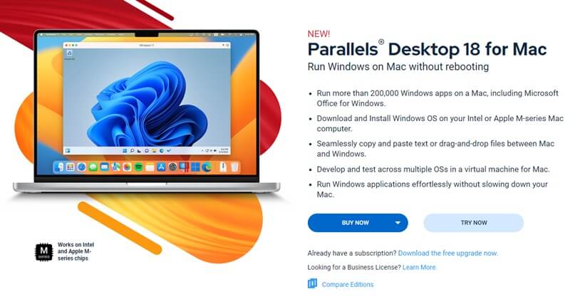 Download Parallels on your Mac