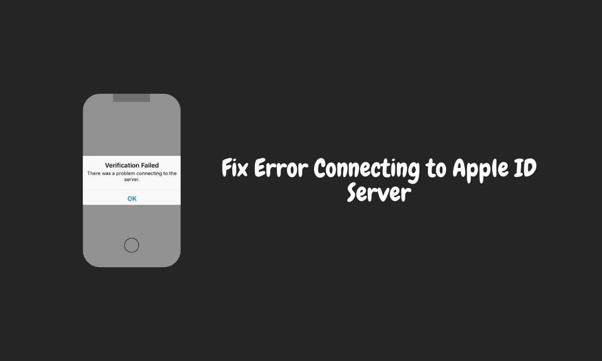 Fix Error Connecting to Apple ID Server