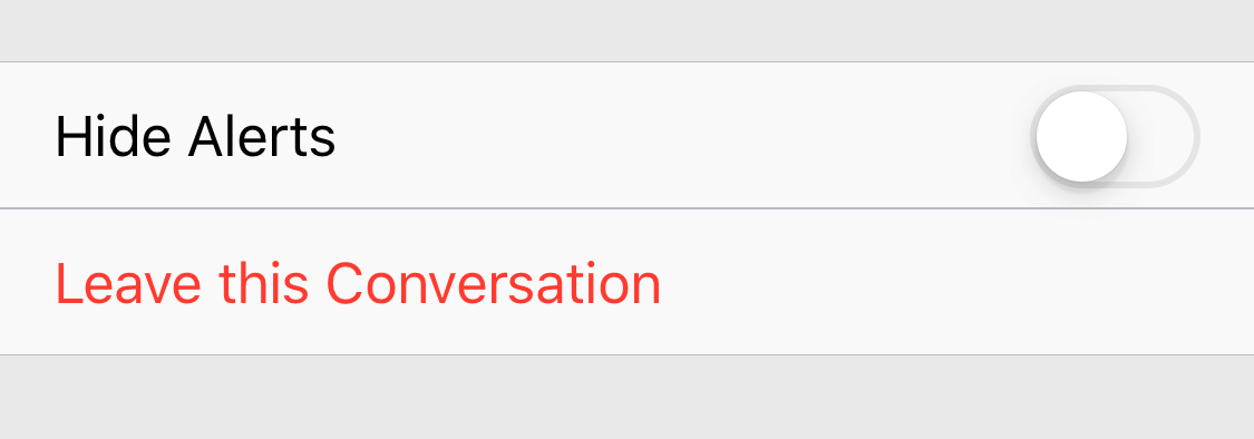 Leave this Conversation