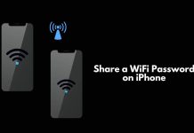 Share a WiFi Password on iPhone