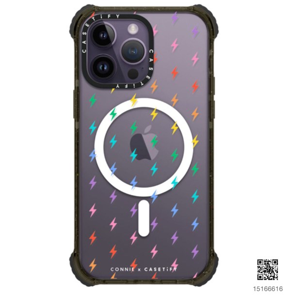 electric rainbow iphone 14 pro max case