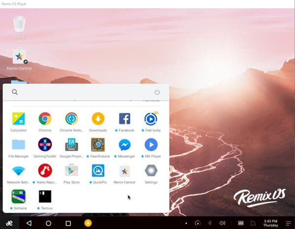 Get Facebook Lite on PC using Remix OS Player
