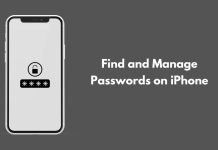 Find and Manage Passwords on iPhone