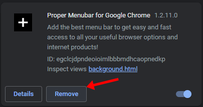 Remove the Menu Bar in Google Chrome