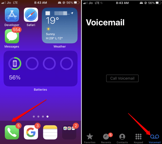 how to set up voicemail on iPhone