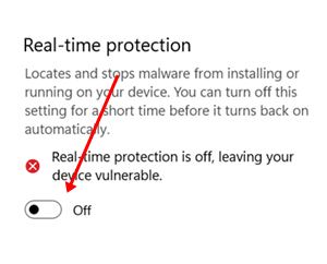 Real-time protection