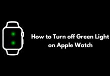 How to Turn off Green Light on Apple Watch
