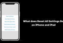 What does Reset All Settings Do on iPhone and iPad