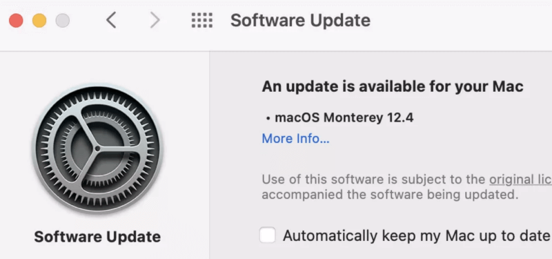 update MacOS