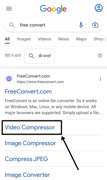 video compressor option