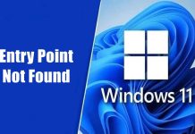 How to Fix "Entry Point Not Found" Error on Windows