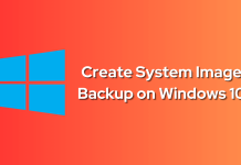 How to Create System Image Backup of Windows 10