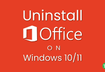 How to Uninstall Microsoft 365 or Office 2021 on window 11