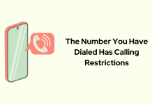 The Number You Have Dialed Has Calling Restrictions