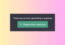 There Was An Error Generating A Response on ChatGPT