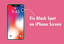 how to Fix Black Spot on iPhone Screen