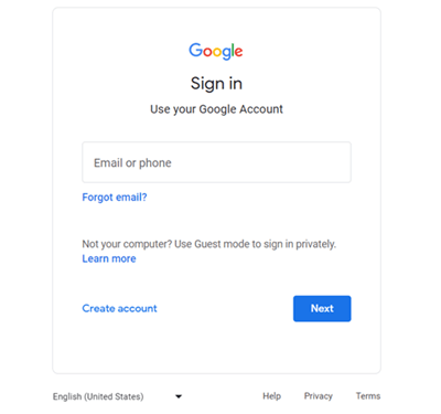 sign in gmail account