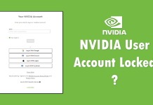 How to Fix Nvidia User Account Locked