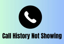 Call History Not Showing