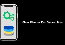 Clear iPhone iPad System Data