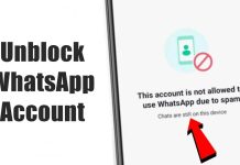 This account is not allowed to use WhatsApp