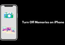 Turn Off Memories on iPhone