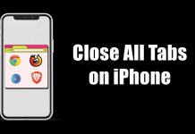 Close All Tabs on iPhone