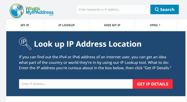 search for IP address