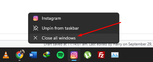 Close All Apps from Taskbar
