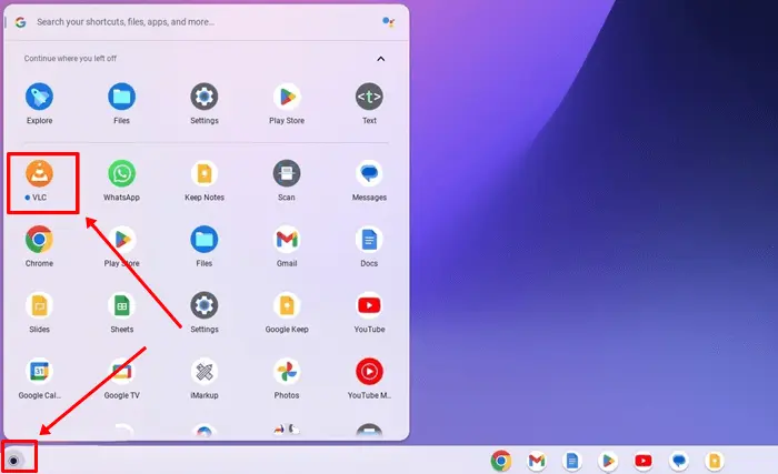 you can open it from the app launcher