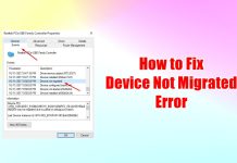 Fix "Device Not Migrated" on Windows 11/10
