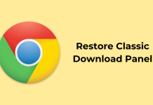 Restore Classic Download Panel at the Bottom in Google Chrome