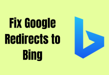 Google Redirects to Bing