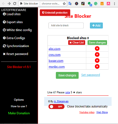 Site Blocker