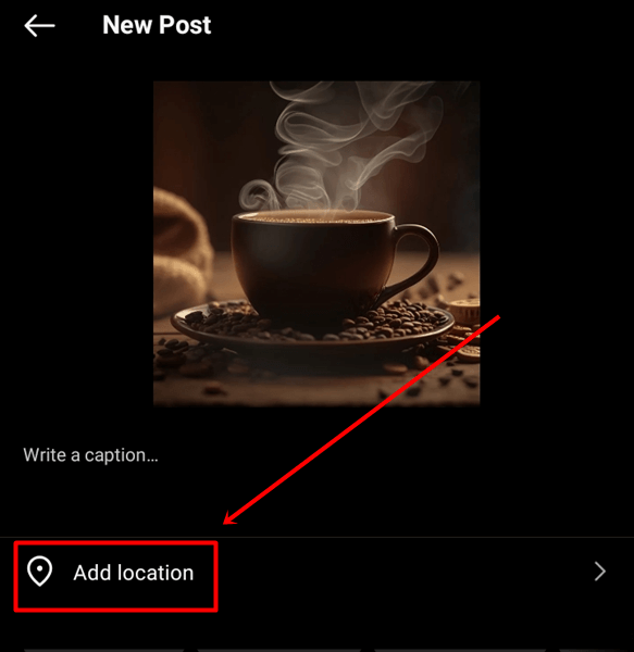 Add Location Option in new post