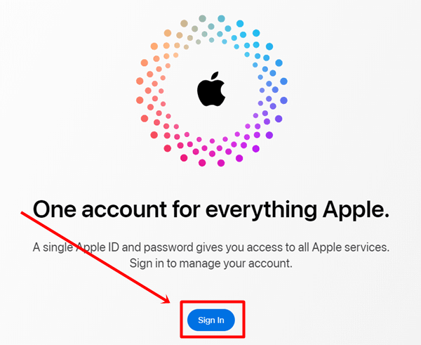 Apple ID- sign in option