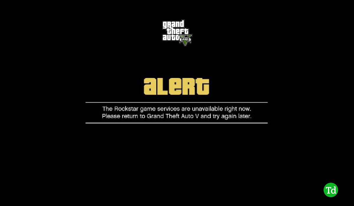 gta 5 online says rockstar game services unavailable