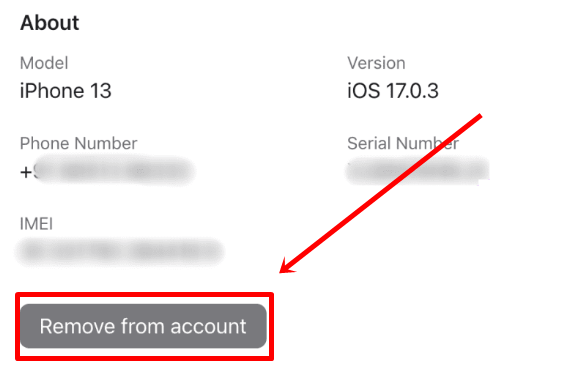 Remove apple account from iphone