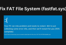 Fix FAT File System (fastfat.sys)