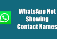 WhatsApp Not Showing Contact Names